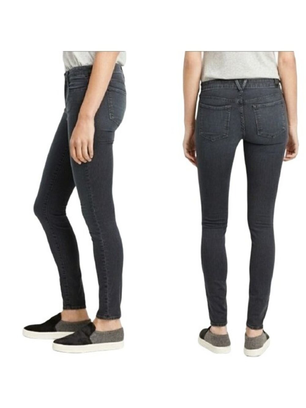 Vince Riley Skinny Pinstriped Jeans Wilshire Wash Size 32